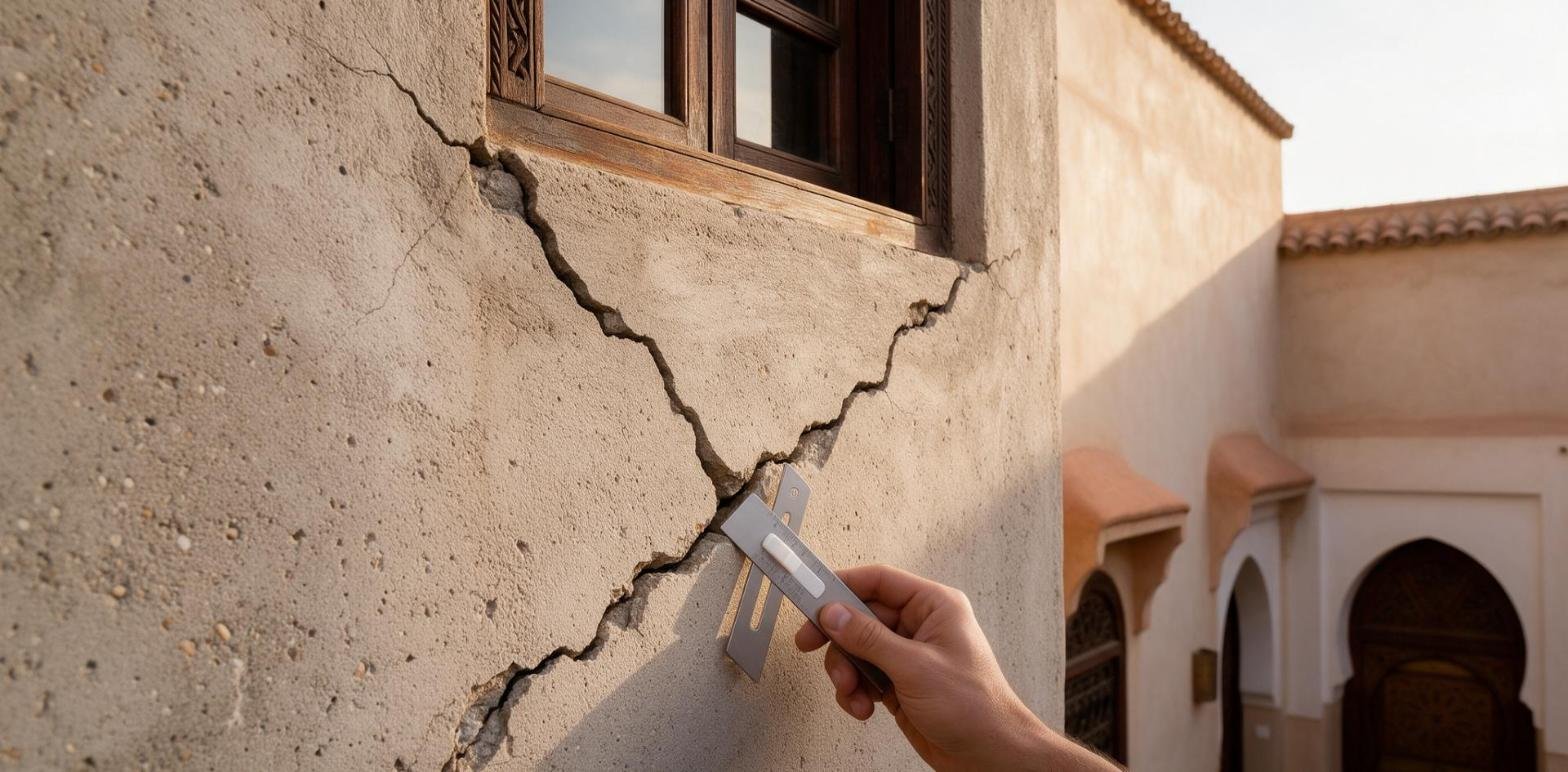 Fissures dans une maison au Maroc : lesquelles sont graves et quand appeler un ingénieur