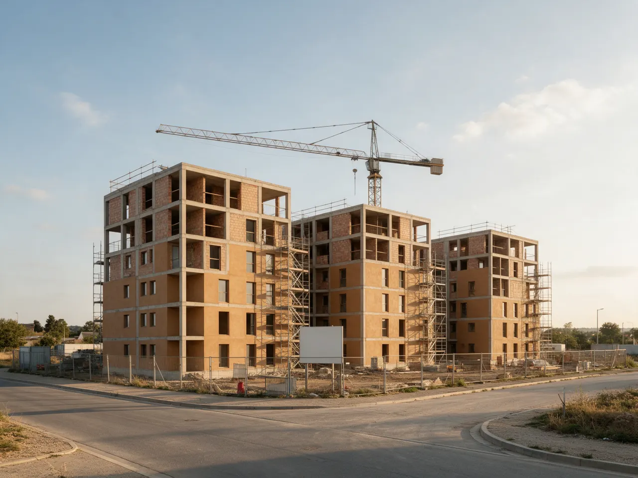 Programme résidentiel R+5 en construction au Maroc